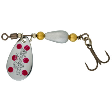 SILVER RED DOTS