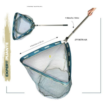 épuisette PAFEX Top fishing renf 190cm filet anti accroche
