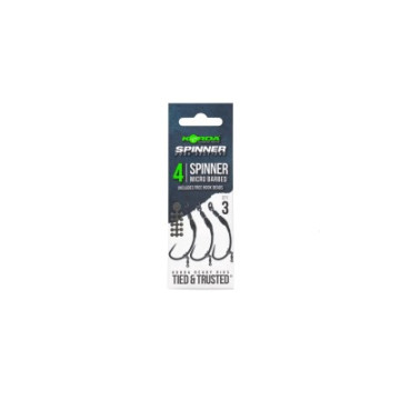 Hameçon Korda spinner hook,sections spinner barbless