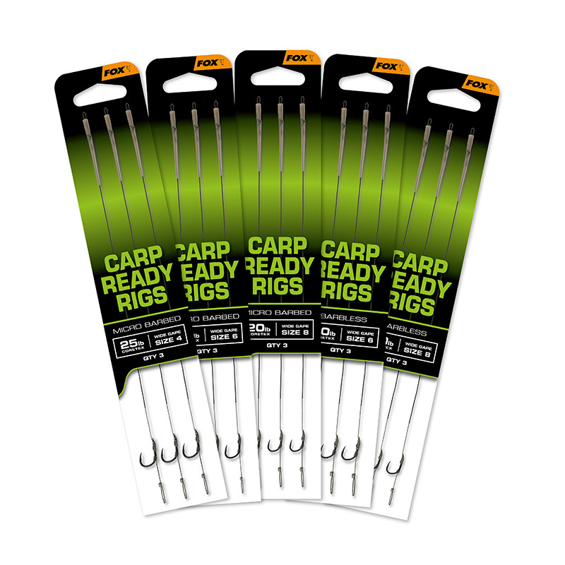 Montage Fox Ready Rig x3 Wide Gape | Pêche de la carpe