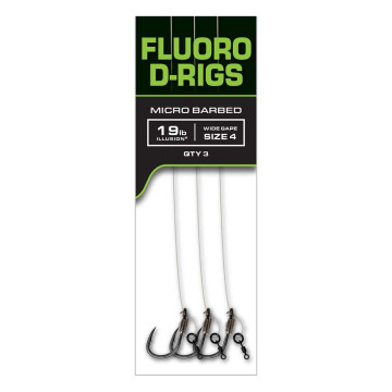 Montage Fox Edges Illusion Fluoro D-Rigs | Pêche carpe