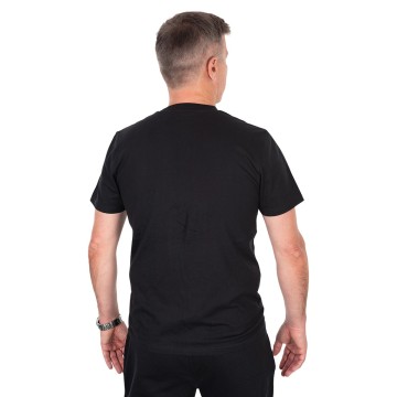 T-Shirt Fox Classic Black & Orange | Vêtement carpe
