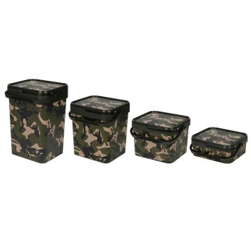 Seau d'amorçage Fox Camo Buckets | Pêche de la carpe