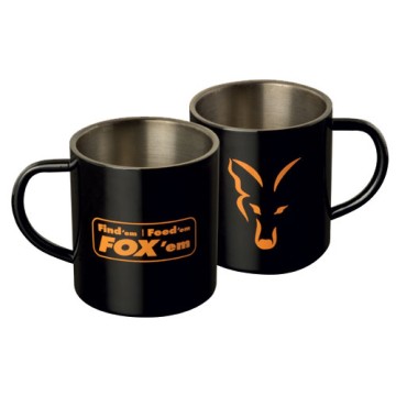 Stainless black xl,400ml mugs