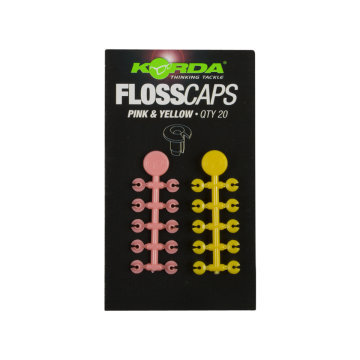 Korda floss caps,pink/yellow